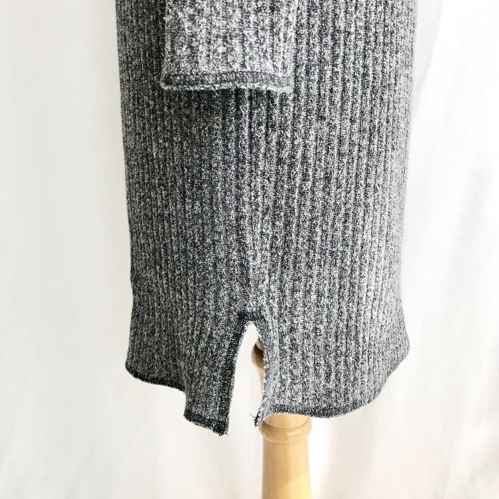 Wilfred Free Aritzia gray ribbed mock neck dress M - Picture 7 of 12